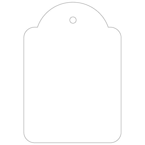 Etiquetas penduradas brancas Apli 45 x 65 mm 400 unid. - APLI 208341