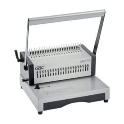 Máquina de encadernação manual com pente GBC CombBind CB25 Pro - Encaderna até 500 folhas A4 - Perfura até 25 folhas - Rápida e fácil de usar - Prata - GBC 4410037