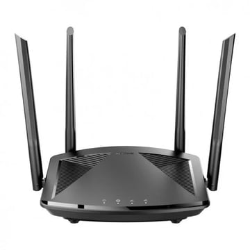 Router WiFi sem fios D-Link 6 AX1500 Mesh - Até 1500Mbps - 3 portas RJ45 10/100 Mbps - 4 antenas externas - MU-MIMO - OFDMA - D-Link DIR-X1550