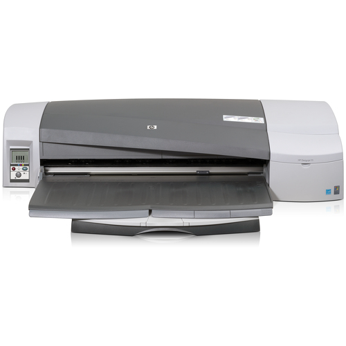 HP Designjet 111 24-tumsskrivare med fack, Preto, Ciano, Magenta, Amarelo, A1 (594 x 841 mm), Papel de impressão branco, Papel revestido, Papel brilhante, Papel de fotografia, A1, A2, A3, A4, B2, B3, B4, 64 MB - HP CQ533A