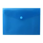 Bolsa A5 com Fecho Velcro Plástico Mate Azul 1un - Outras 1003867
