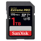 Extreme PRO 1TB SDXC Memory Card up to 170MB/s, UHS-I, Class 10, U3, V30 - Sandisk TSDSDXXY-1T00-GN4IN