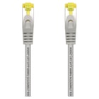 Cabo de rede Aisens Patch Cord RJ45 LSZH Cat.7 600 Mhz S/FTP PIMF AWG26 - 1,0 M - Cor cinza - Aisens A146-0334