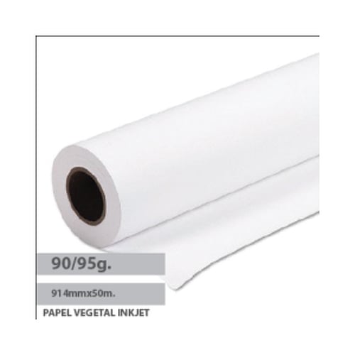 Papel Vegetal InkJet 90/95gr 914mmx50mtsx50 Pack 1 Rolo - Neutral 1821021