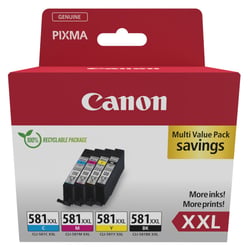 Tinteiro CANON Multipack CLI-581XXL C/M/Y/BK - Canon 1998C007