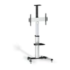 Suporte de chassis Tooq com suportes de 37"-70" - Suportes de bloqueio - Dois suportes - Gestão de cabos - Peso máximo 50Kg - VESA 600X400mm - Alumínio/metal precioso - Tooq 142849