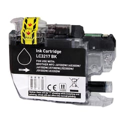 BULK - Brother LC3217 Black Generic Ink Cartridge - Substitui LC3217BK - BULK-LC3217BK