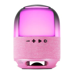 MARS GAMING MS-FLOW 360 RGB BLUETOOTH 5.3 15W SPEAKER 57MM DEEPBASS RADIO FM BLUETOOTH AND MICROSD PLAYBACK PINK - Mars Gaming MSFLOWP