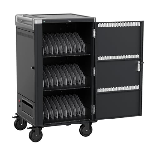 EWENT MOVEL CARREGAMENTO 30 NOTEBOOKS OU TABLETS C/RODAS E FECHADURA - Ewent EW1700
