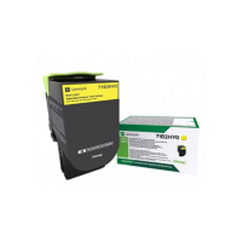 Toner LEXMARK Retorno Amarelo 71B2HY0 3500 Pág. - Lexmark LEX71B2HY0