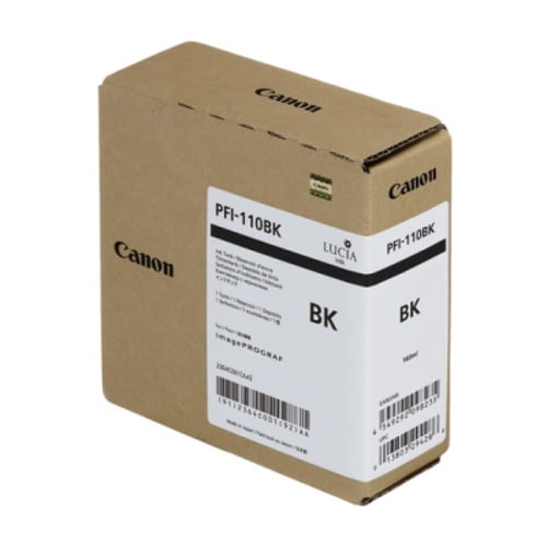 Canon PFI110BK Negro Cartucho de Tinta Original - 2364C001 - Canon PFI110BK