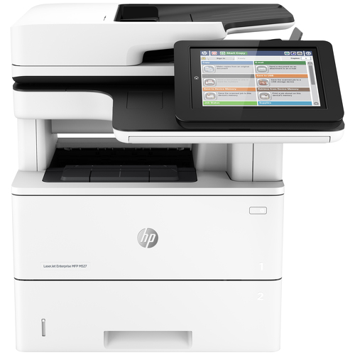 HP LaserJet Enterprise Flow M527c, Laser, Impressão a preto e branco, 1200 x 1200 DPI, Fotocopiadora a preto e branco, A4, Cinzento - HP F2A81A
