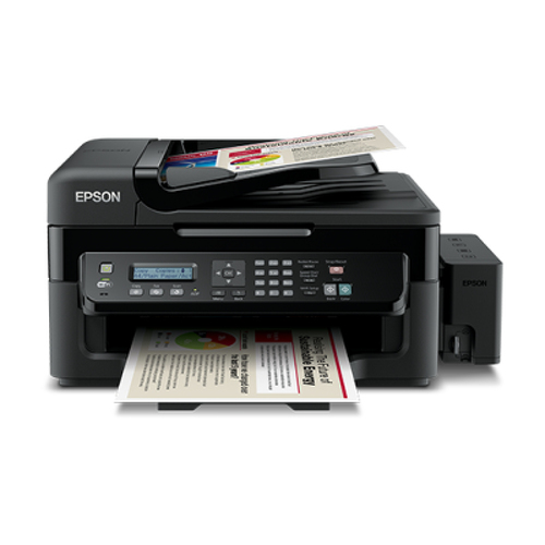 Epson L 555 Ecotank, Jato de tinta, Impressão a cores, 5760 x 1440 DPI, Digitalização a cores, A4, Preto - Epson C11CC96404DN