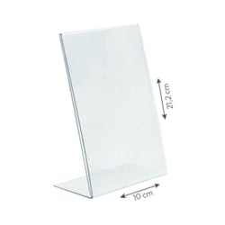 Expositor Suporte Porta Folhetos Acrilico 1/3 A4 em L - Outras 5691007