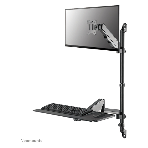 NEOMOUNTS WALL MOUNTED SIT-STAND WORKSTATION 1 SCREEN 17-32 BLACK - Neomounts WL90-325BL1