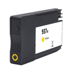 Tinteiro Pigmentado Amarelo HP 937e XL Genérico - Substitui 4S6W8NE/4S6W4NE (Chip Reforçado para Atualização) - HP HI-937XLYL(PG)(PRO)