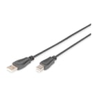 DIGITUS USB 2.0 CABO TYPE A - B M/M 0.5M USB 2.0 PRETO - DIGITUS AK-300105-005-S