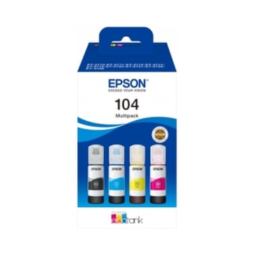 Epson 104 Pacote com 4 frascos de tinta originais - C13T00P640 - Epson C13T00P640
