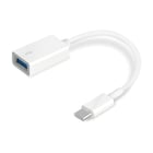 Adaptador TP-Link Super Rápido USB-C 3.0 para USB-A - Suporta OTG - Branco - TP-Link UC400