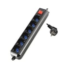 EWENT BLOCO TOMADAS 6X 16A WITH ON/OFF OVERLOAD PROTECTION - Ewent EW3924