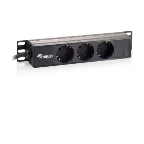 Equip 3 Shuckos Montagem em rack 10" 1U - Cabo 1,50m - Equip 333299