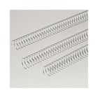 Argolas Espiral Metálicas Passo 5:1 28mm Prata 50un - Neutral 1713541