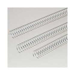 Argolas Espiral Metálicas Passo 5:1 28mm Prata 50un - Neutral 1713541