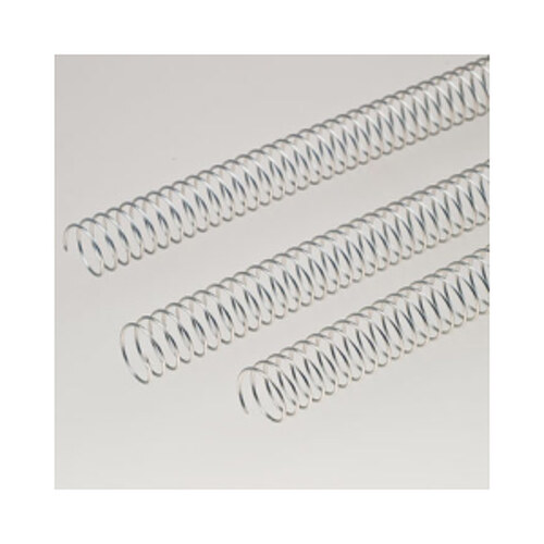 Argolas Espiral Metálicas Passo 5:1 28mm Prata 50un - Neutral 1713541