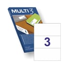 Etiquetas 210x099mm 100Fls A4 Multi3 300un - Multi3 APL12549