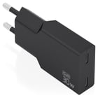 Aisens Carregador Ultra Fino GaN 30W 2xUSB-C PD3,0 Preto - Aisens A110-1006