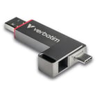 VERBATIM SSD EXTERNO QUICKSTICK 128GB DUAL USB-A USB-C ALUMINIO - Verbatim 32040