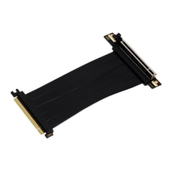 Cabo de extensão de riser flexível PCIe 4.0 x16 da Aisens - blindado contra EMI - Comprimento 17cm - Cor preta - Abysm 301877