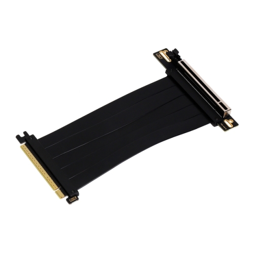 Cabo de extensão de riser flexível PCIe 4.0 x16 da Aisens - blindado contra EMI - Comprimento 17cm - Cor preta - Abysm 301877