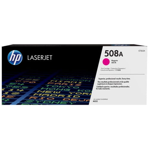 Cartucho de Toner Original HP CF363A Magenta - 508A - HP CF363A