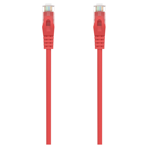 Aisens Patch Cord Cabo de Rede RJ45 LSZH CAT.6A 500 MHZ UTP AWG24 - 25CM - Cor Vermelha - Aisens A145-0556
