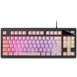 TECLADO MARS GAMING MKAX FULL RGB H-MECHANICAL TKL, GEL PALMREST - PORTUGUESE PINK - Mars Gaming MARSMKAXPPT