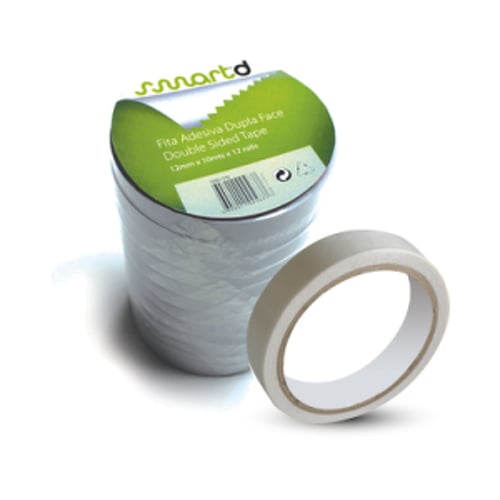 Fita Adesiva Dupla Face 12mmx10m Transparente - SmartD SMD710