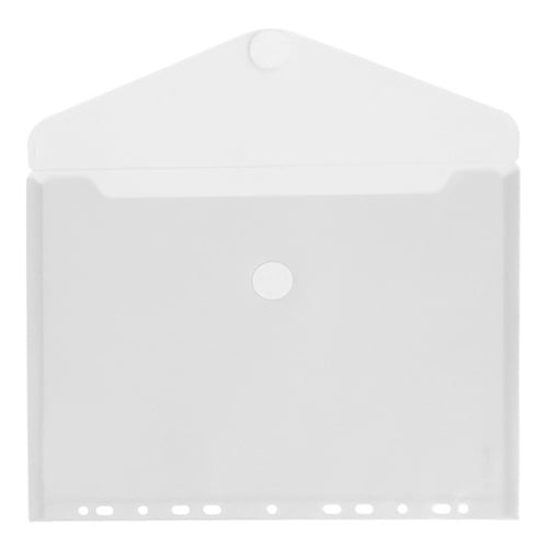 Bolsa Envelope A4 Fecho Velcro Plástico c/Furos Transparente - Outras 1003872
