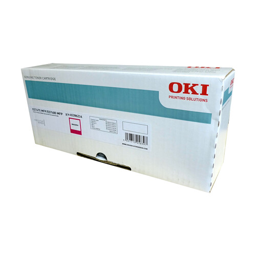 Oki Executive ES7460/ES7470/ES7480 Magenta Original Toner Cartucho - 45396214 - Oki 45396214