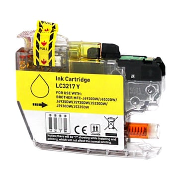 Brother LC3217 Yellow Generic Ink Cartridge - Substitui LC3217Y - BI-LC3217YL