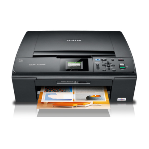 Brother DCP-J315W, Jato de tinta, Impressão a cores, 6000 x 1200 DPI, Cópia a cores, A4, Preto - Brother DCPJ315W