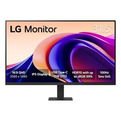 Monitor LED LG 31,5" IPS QHD HDR10 100Hz - 5ms de resposta - Ângulo de visão 178º - 16:9 - HDMI, USB-C - VESA 100x100mm - LG 32U631A-B