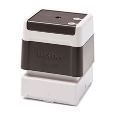 Suporte de carimbos preto. 6 carimbos de 40 x 40 mm - Brother PR4040B6P