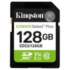 128GB SDXC Canvas Select Plus Gen3 150MB/s C10 UHS-I U1 V10 - Kingston SDS3/128GB