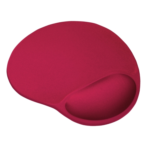 Tapete de descanso ergonómico Trust BigFoot - Descanso de pulso em gel - 23,6 x 20,5 cm - Vermelho - Trust 20429