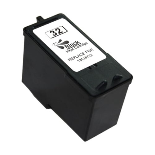 Cartucho de tinta genérico preto Lexmark 32 - substitui 18CX032E - Lexmark LXI-32