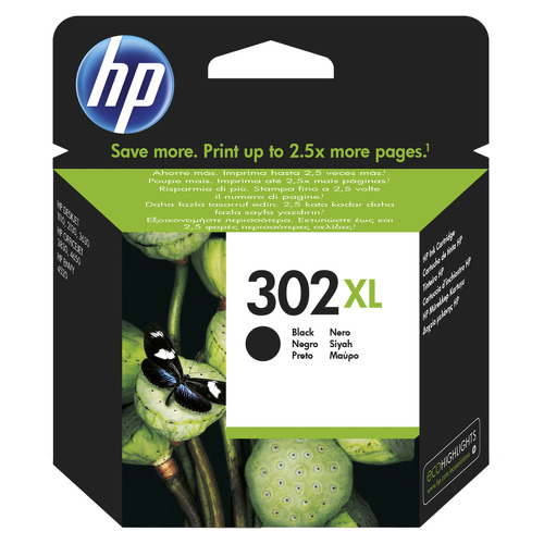 Tinteiro preto original HP 302XL - F6U68AE - HP 42190