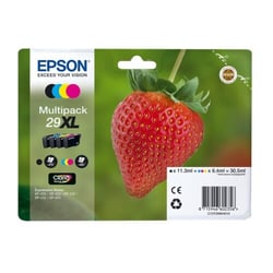 Pacote com 4 cartuchos de tinta originais Epson T2996 (29XL) - C13T29964012 - Epson C13T29964012