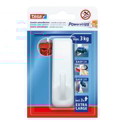 Gancho Retangular Adesivo Tesa Powerstrips 3Kg Branco - Tesa 1561103
