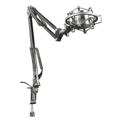 Braço para microfone ajustável Trust Gaming GXT 253 Emita com USB - Rotação de 360º - Cabo de 2,90m - Peso máximo 900gr - Trust 22563